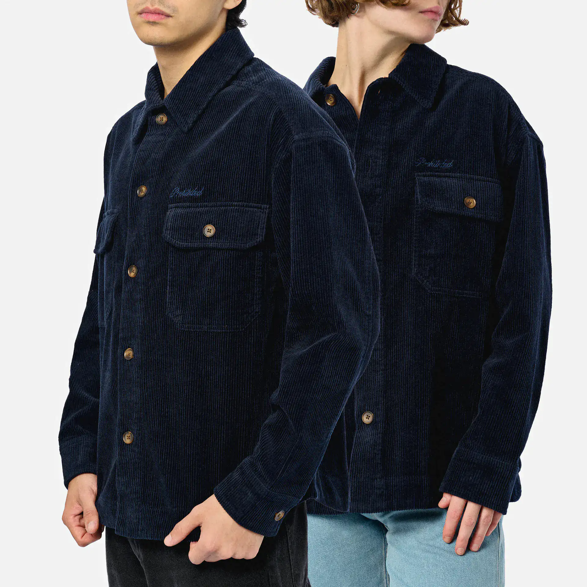 Prohibited Corduroy Overshirt Navy