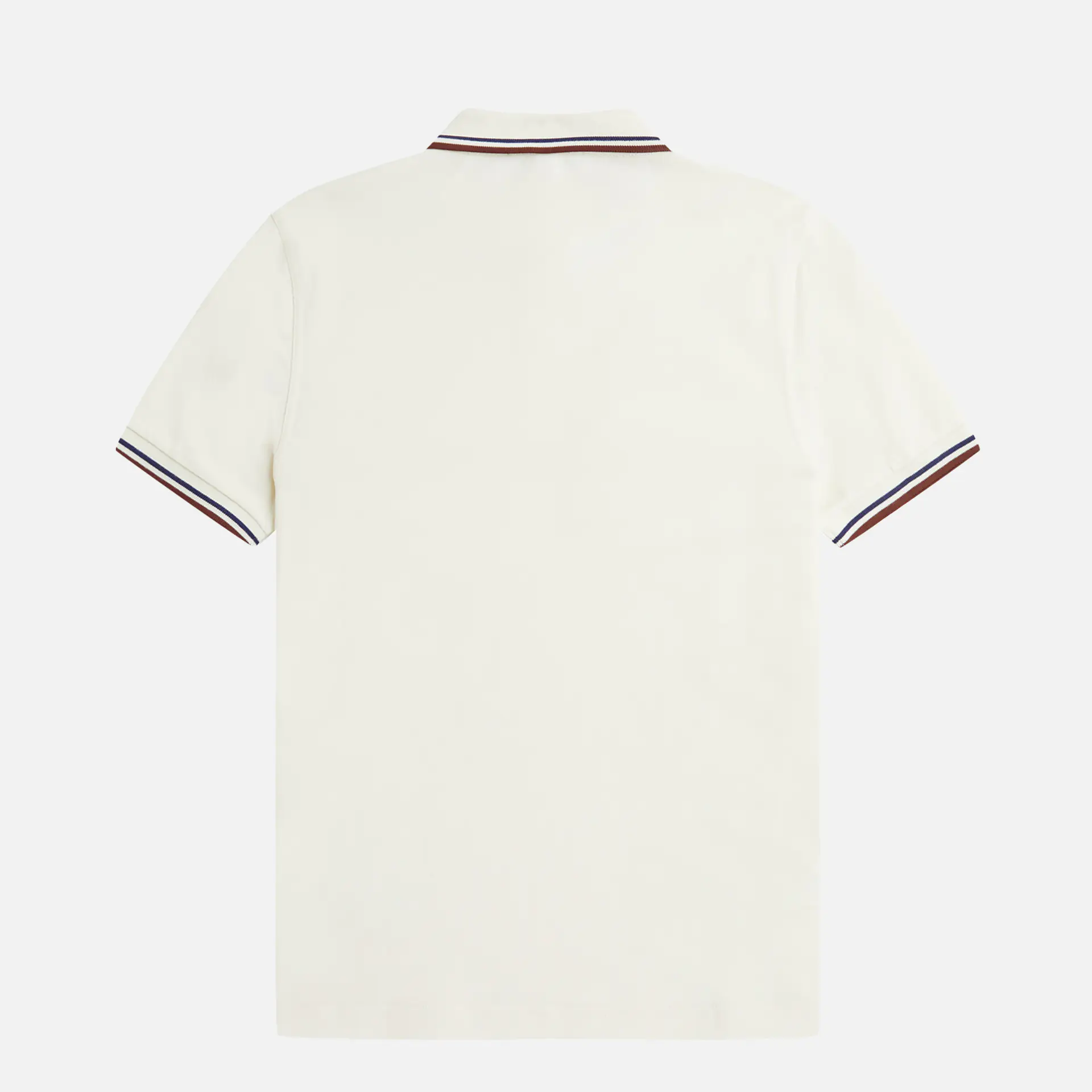 Fred Perry Twin Tipped Polo Shirt Ercu/Navy/Whiskey Brown