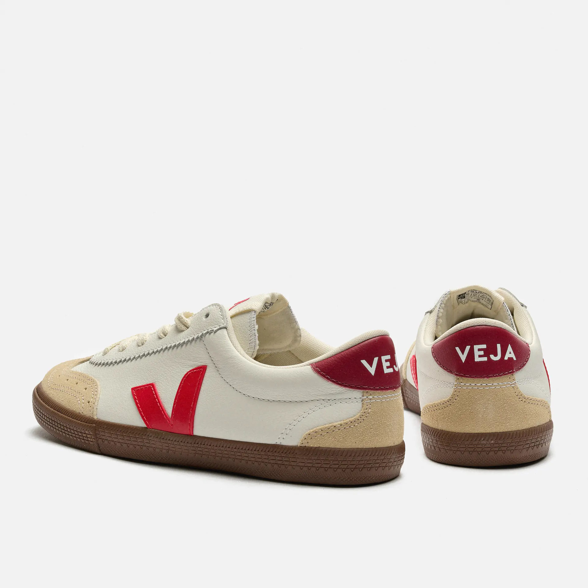 Veja Volley O.T. Leather Sneaker White/Peking/Bark