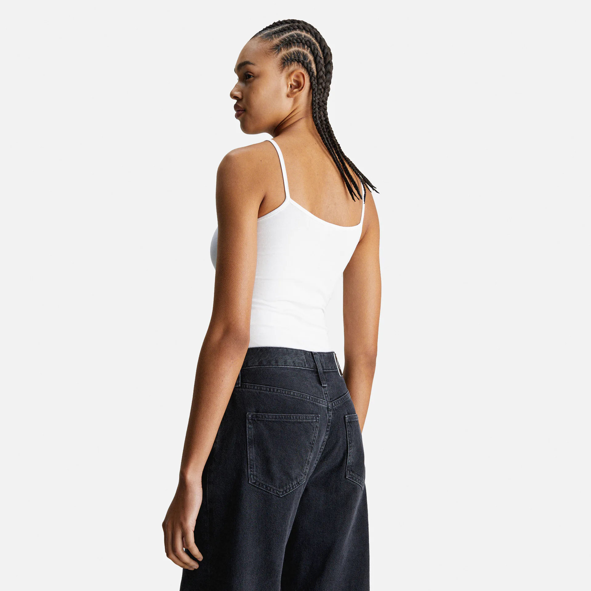 Calvin Klein Jeans Monologo Strappy Body Bright White