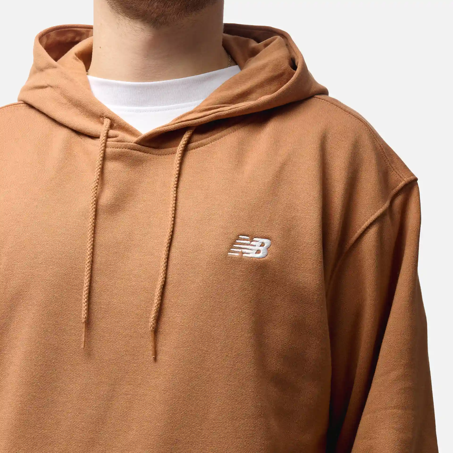 New Balance Sport Essentials French Terry Hoodie Walnut