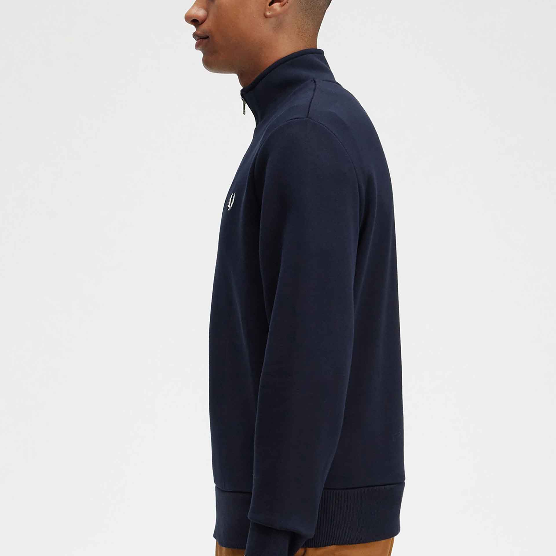 Fred Perry Half Zip Sweatshirt Navy