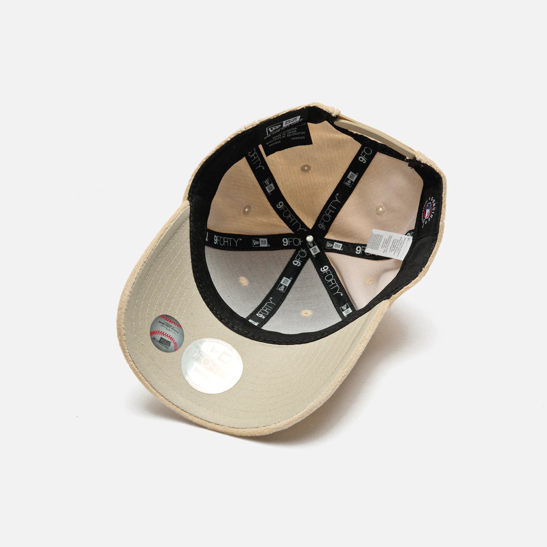 New Era MLB NY Yankees Female Velour 9Forty Strapback Cap Stone