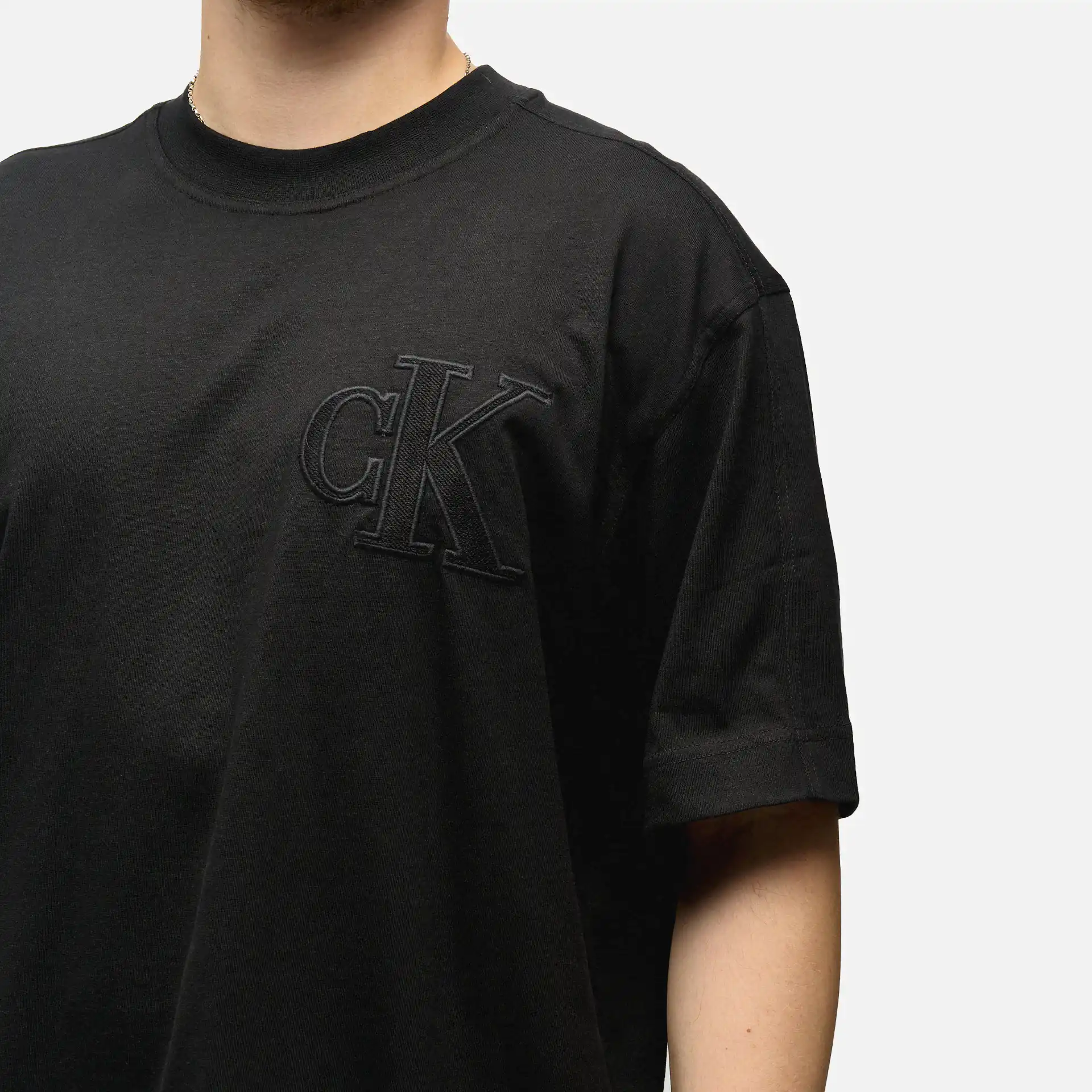Calvin Klein Jeans Applique T-Shirt Black