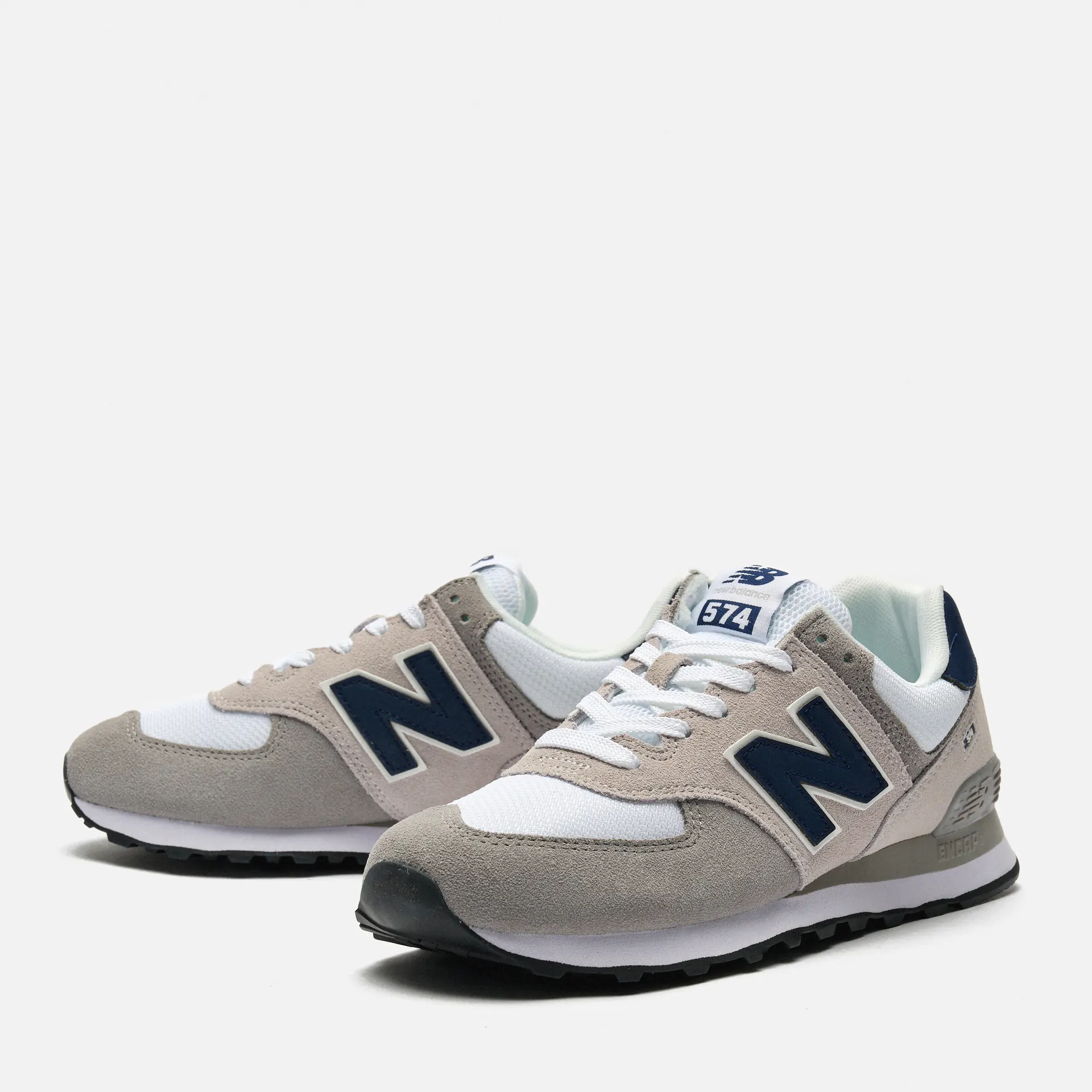 New Balance ML574EAG Sneaker Rain Cloud/White