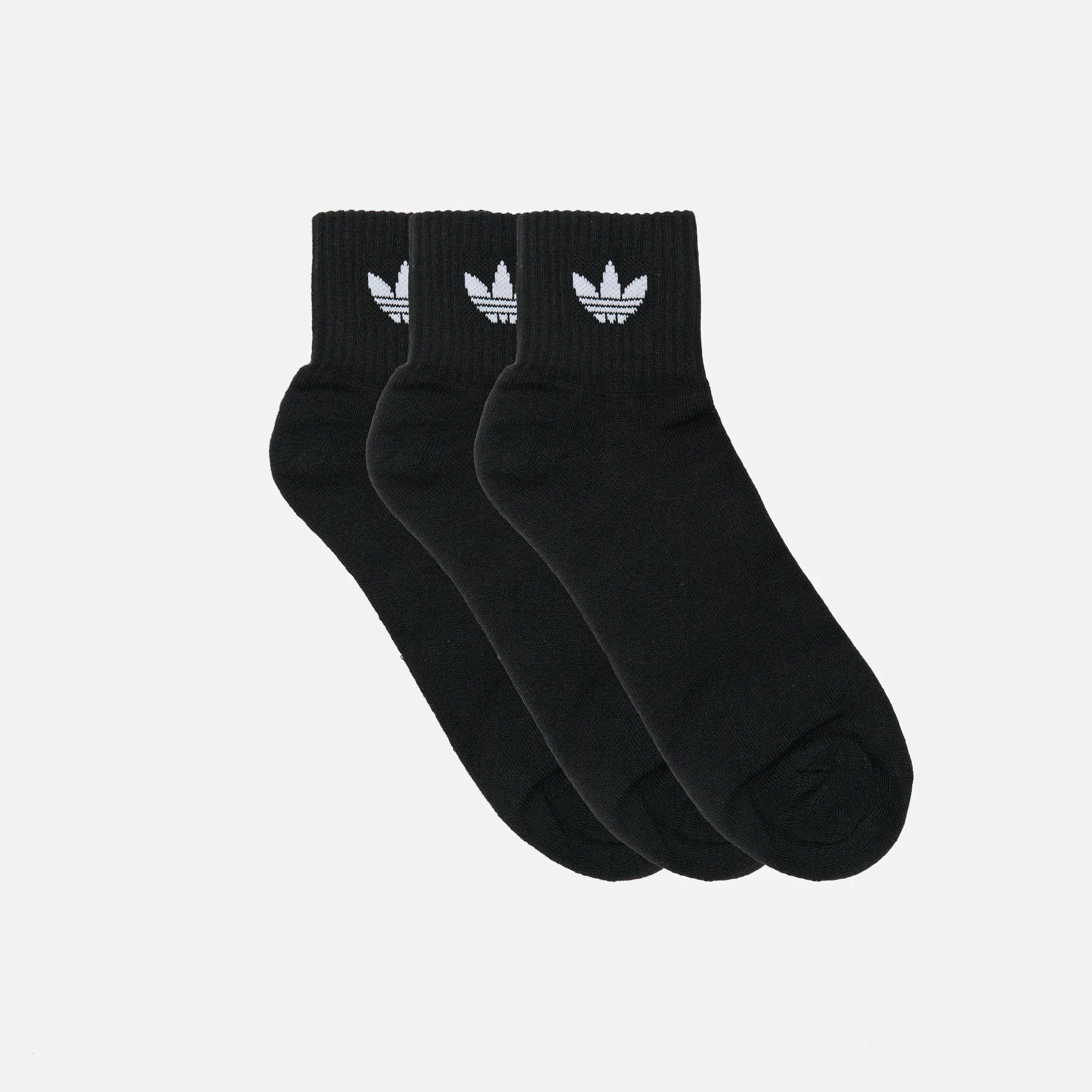 adidas Mid Crew Socks Black 3Pack