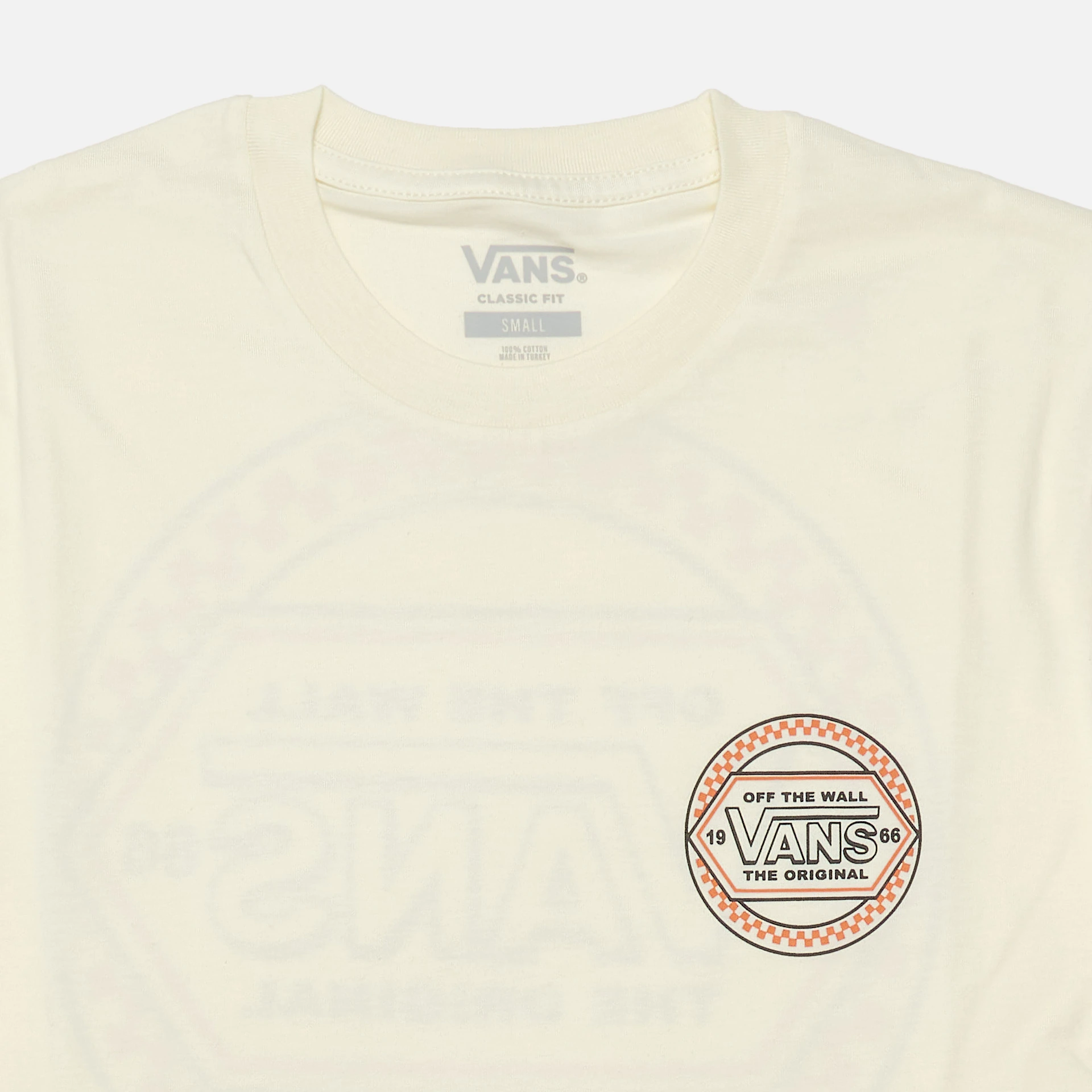 Vans Circle Checker Drop T-Shirt Marshmellow