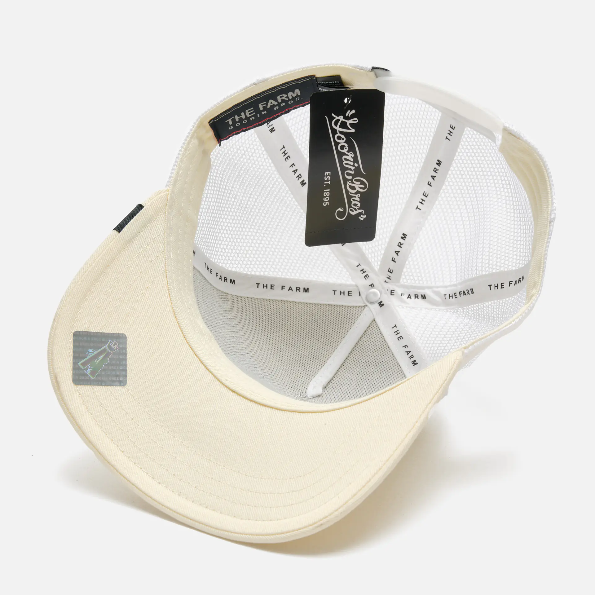 Goorin Bros The White Tiger Baseball Trucker Cap White