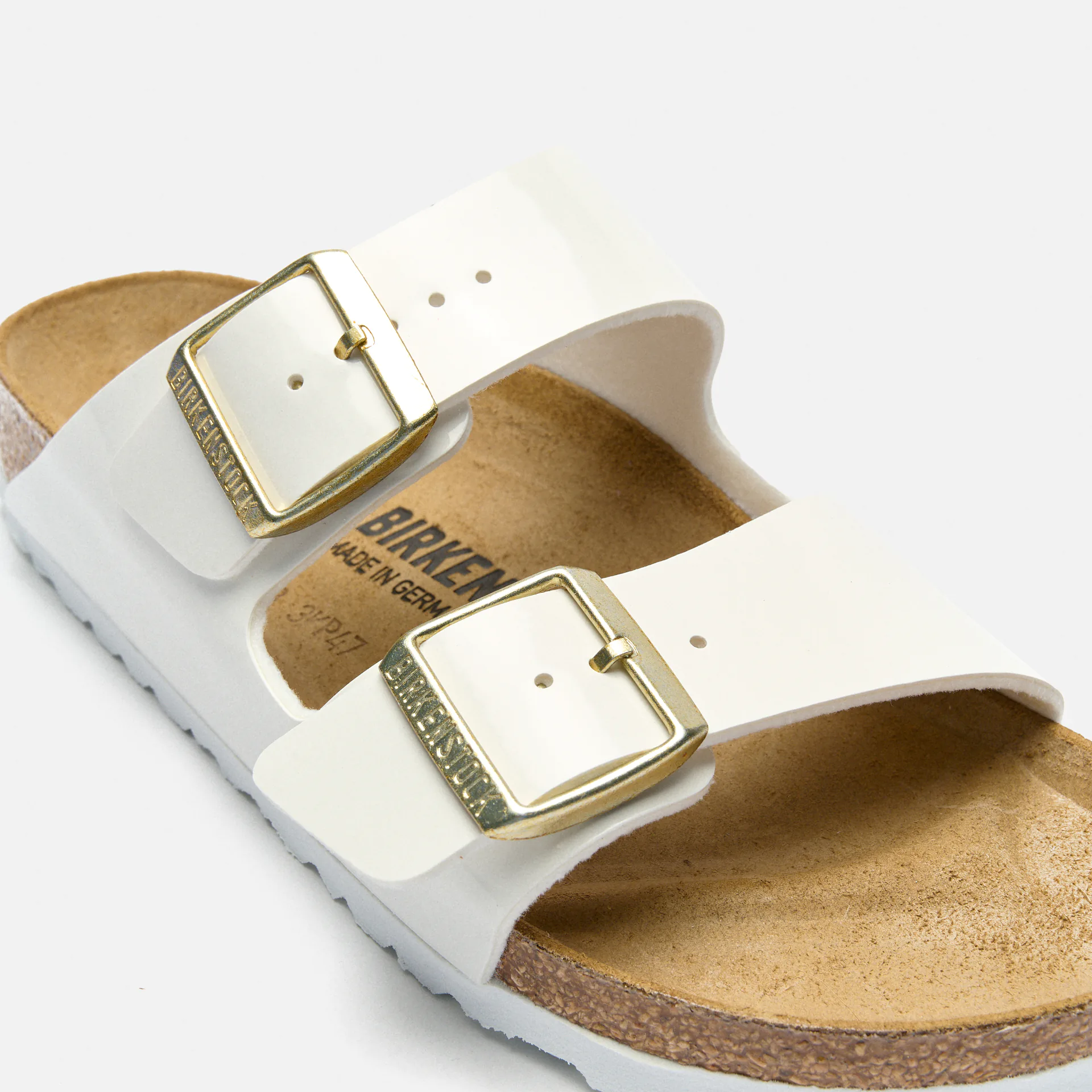 Birkenstock Arizona BF Sandals Narrow Patent White