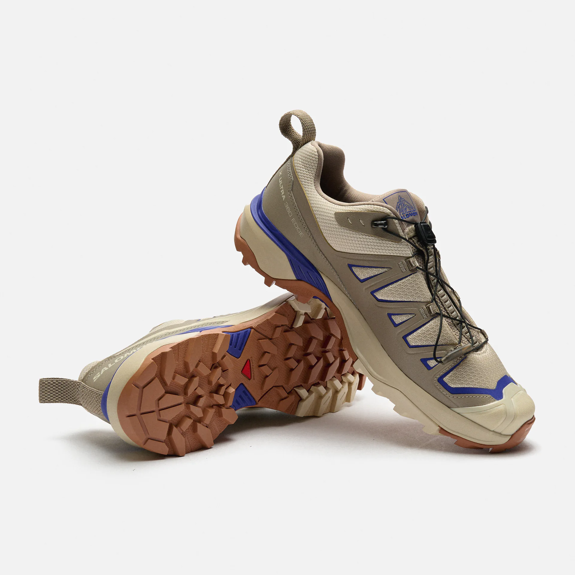 Salomon X Ultra 360 Edge Sneaker Almond Milk/Vintage Khaki/Spectrum Blue