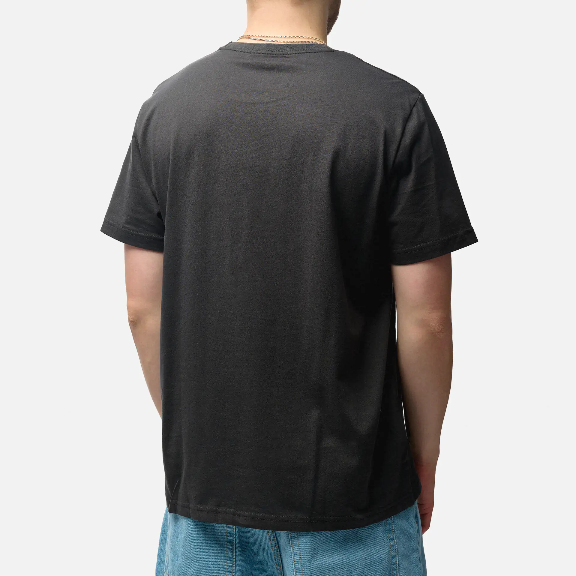 Fred Perry Crew Neck T-Shirt Anchor Grey/ Dark Caramel